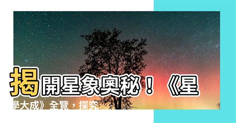 星學大成 改善的意思